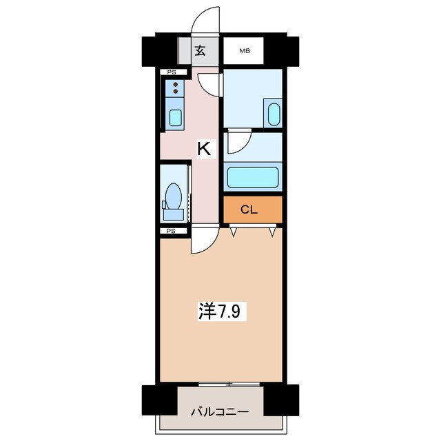 セントラル大町 2階 1K 賃貸物件詳細