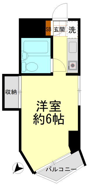 パールシティ小石川 5階 ワンルーム 賃貸物件詳細