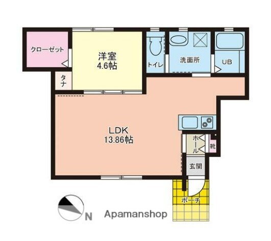 富山県富山市松若町 粟島（大阪屋前）駅 1LDK アパート 賃貸物件詳細