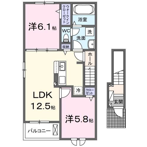 グランエステート 2階 2LDK 賃貸物件詳細