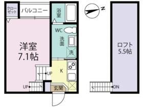 福岡県福岡市西区姪の浜６ 姪浜駅 1K アパート 賃貸物件詳細