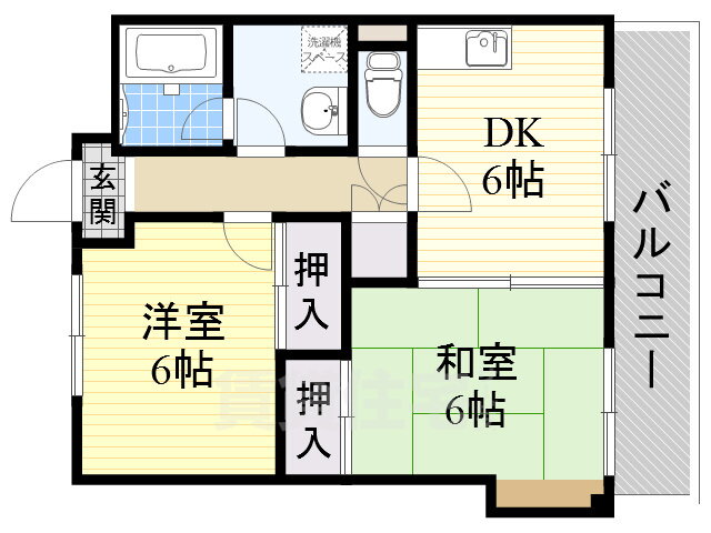 大阪府豊中市桜の町３ 柴原阪大前駅 2DK マンション 賃貸物件詳細