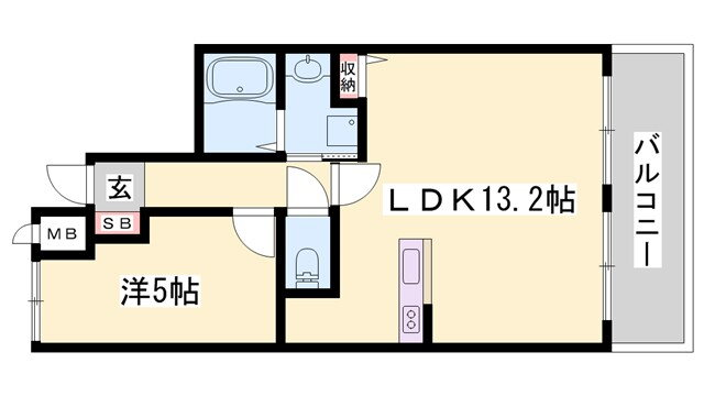 兵庫県姫路市幸町 京口駅 1LDK マンション 賃貸物件詳細