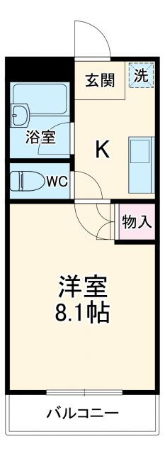 愛知県長久手市蟹原 杁ヶ池公園駅 1K アパート 賃貸物件詳細