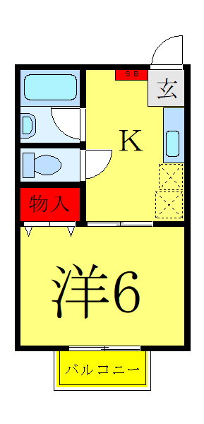 埼玉県蕨市中央４ 蕨駅 1K アパート 賃貸物件詳細