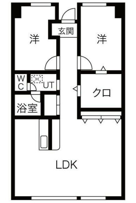 栃木県宇都宮市今泉町 宇都宮駅 2SLDK マンション 賃貸物件詳細