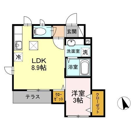 神奈川県横浜市中区西之谷町 山手駅 1LDK アパート 賃貸物件詳細