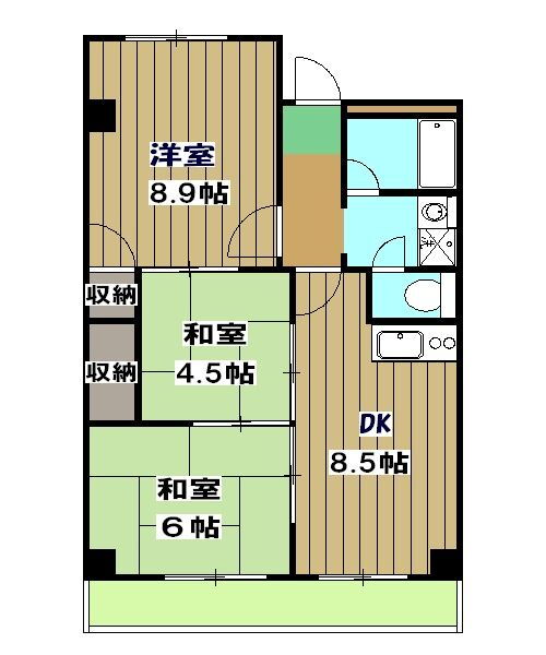 ロココ桂 2階 3DK 賃貸物件詳細