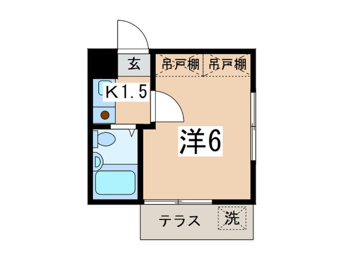 神奈川県横浜市神奈川区六角橋６ 岸根公園駅 1K アパート 賃貸物件詳細