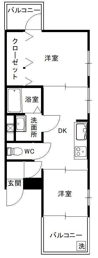 大阪府大阪市旭区新森３ 森小路駅 2DK マンション 賃貸物件詳細