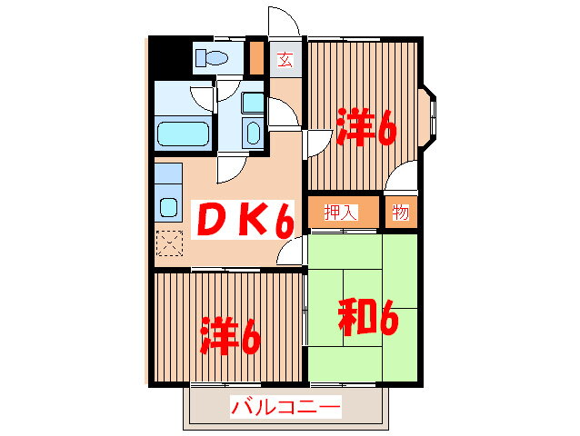 埼玉県越谷市大字袋山 大袋駅 3DK アパート 賃貸物件詳細
