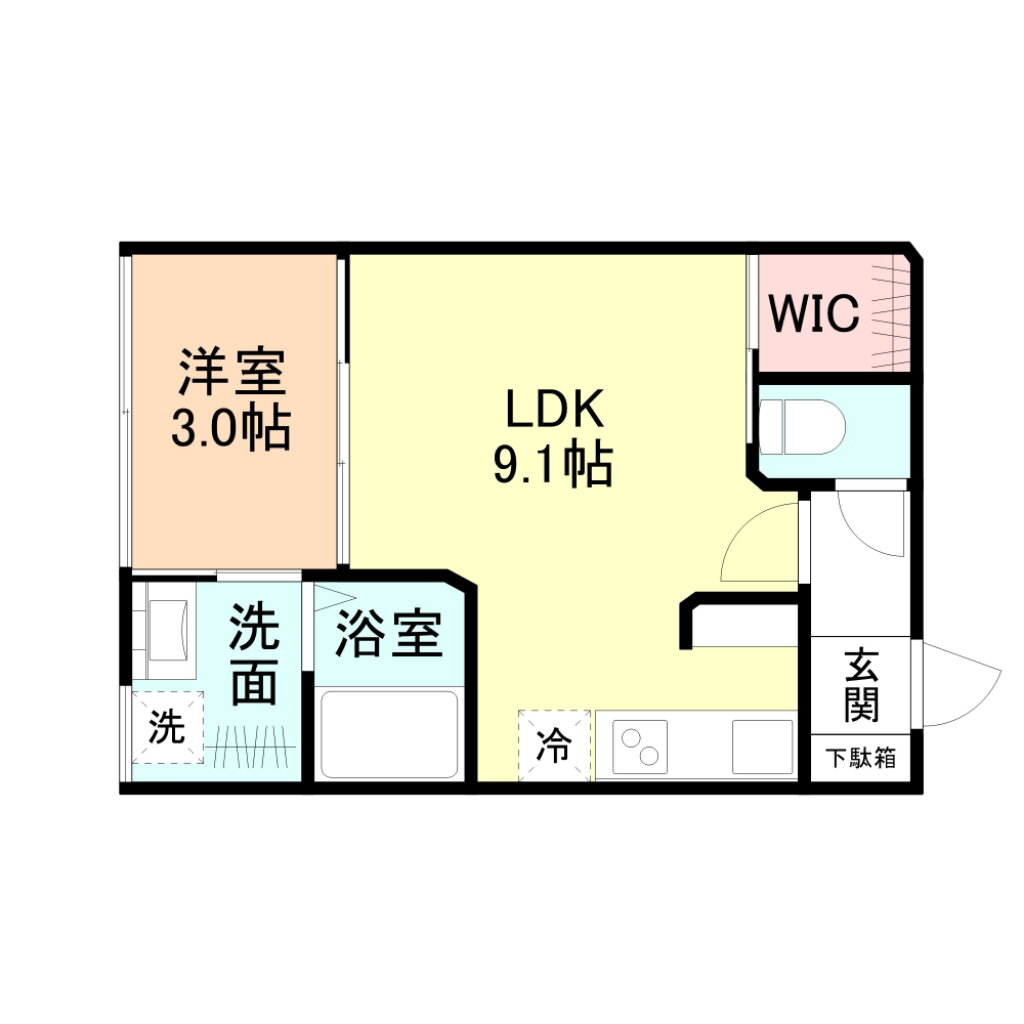 富山県富山市千原崎１ 萩浦小学校前駅 1LDK アパート 賃貸物件詳細