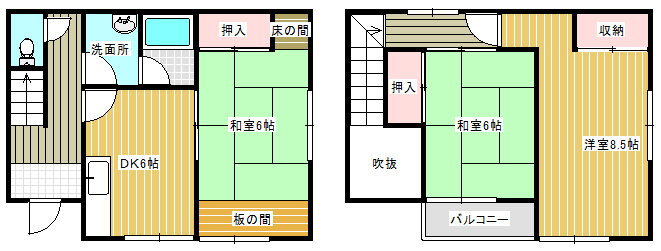茨城県稲敷市佐倉 荒川沖駅 3DK 一戸建て 賃貸物件詳細