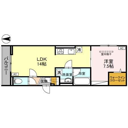 埼玉県越谷市レイクタウン２ 越谷レイクタウン駅 1LDK アパート 賃貸物件詳細