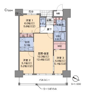 福岡県福岡市東区香椎照葉４ 香椎花園前駅 3LDK マンション 賃貸物件詳細