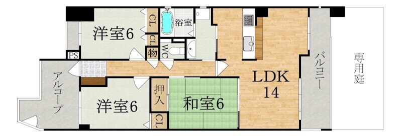 ヴェルビュ大和八木 1階 3LDK 賃貸物件詳細