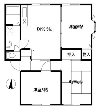 神奈川県茅ヶ崎市小和田１ 辻堂駅 3DK アパート 賃貸物件詳細