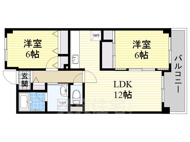 大阪府交野市森南１ 河内磐船駅 2LDK マンション 賃貸物件詳細