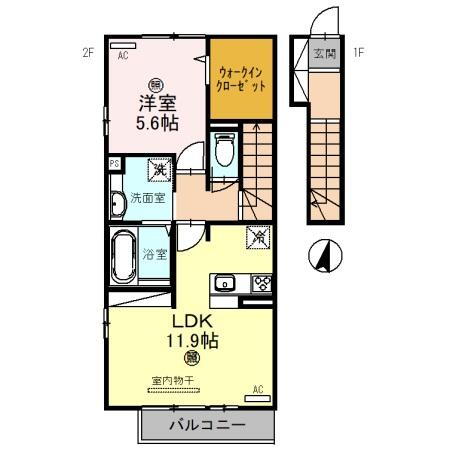 和歌山県和歌山市松江中２ 中松江駅 1LDK アパート 賃貸物件詳細