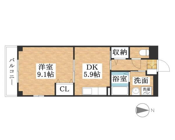 愛知県名古屋市西区花の木２ 浄心駅 1DK マンション 賃貸物件詳細
