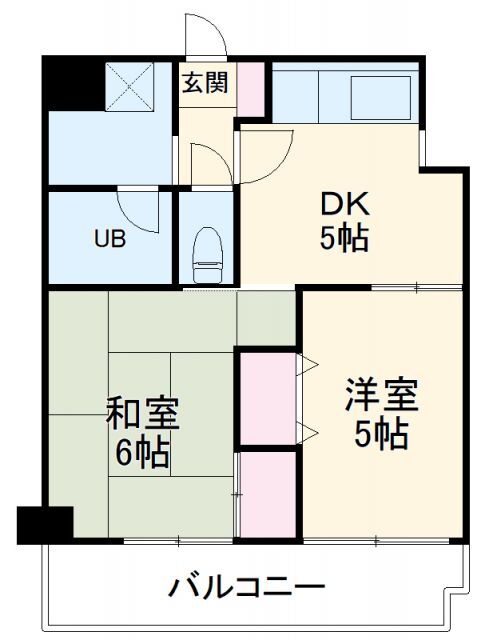 フェイビアンＫ・Ｔ 1階 2DK 賃貸物件詳細