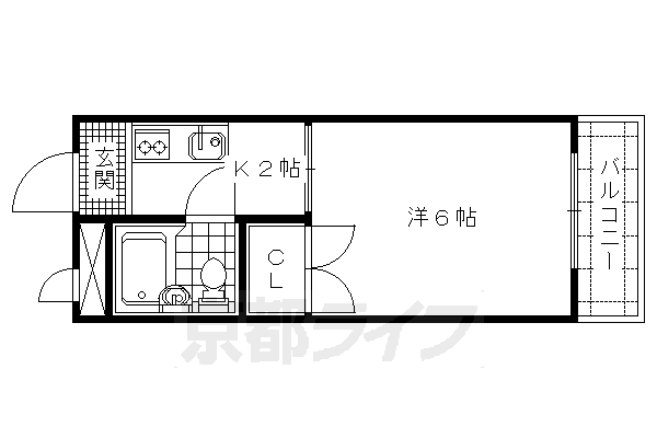 京都府京都市南区吉祥院中河原里南町 西大路駅 1K マンション 賃貸物件詳細