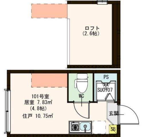 東京都北区赤羽北２ 北赤羽駅 ワンルーム アパート 賃貸物件詳細