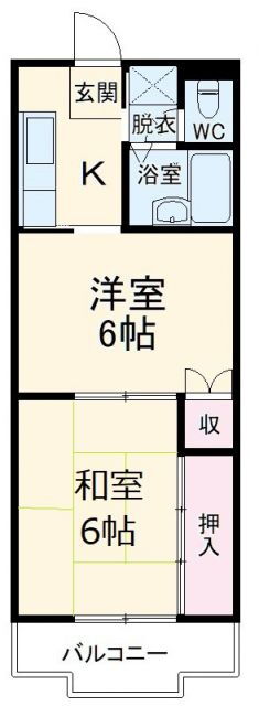 群馬県邑楽郡大泉町坂田３ 西小泉駅 2K マンション 賃貸物件詳細