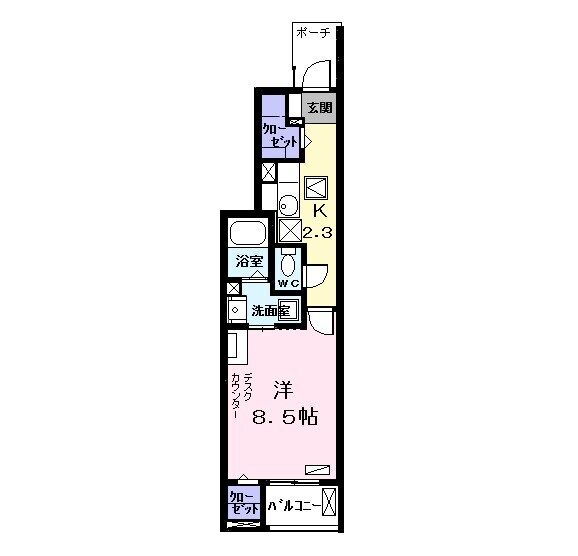 愛知県清須市西田中松本 新清洲駅 1K アパート 賃貸物件詳細