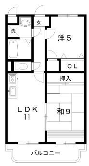 ヴィラージュ川北 4階 2LDK 賃貸物件詳細