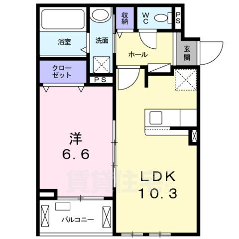 大阪府枚方市大峰元町１ 津田駅 1LDK アパート 賃貸物件詳細