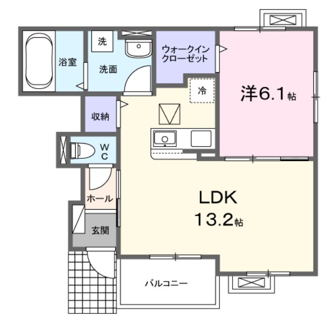 アルドーレ 1階 1LDK 賃貸物件詳細