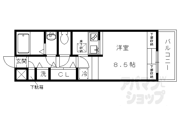 京都府京都市北区衣笠開キ町 北野白梅町駅 ワンルーム マンション 賃貸物件詳細