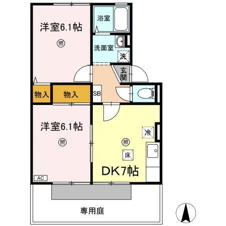 岡山県岡山市北区横井上 2DK アパート 賃貸物件詳細