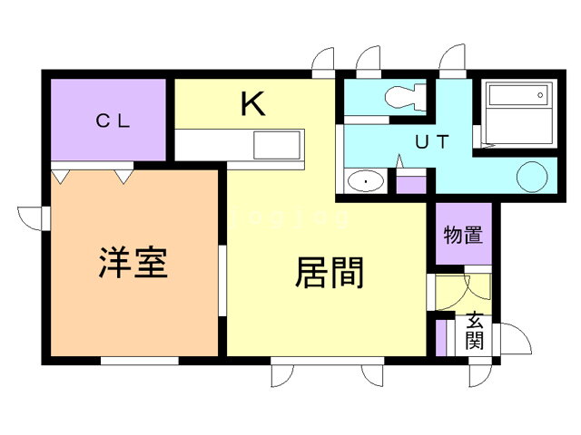 北海道旭川市神居八条９ 1LDK アパート 賃貸物件詳細