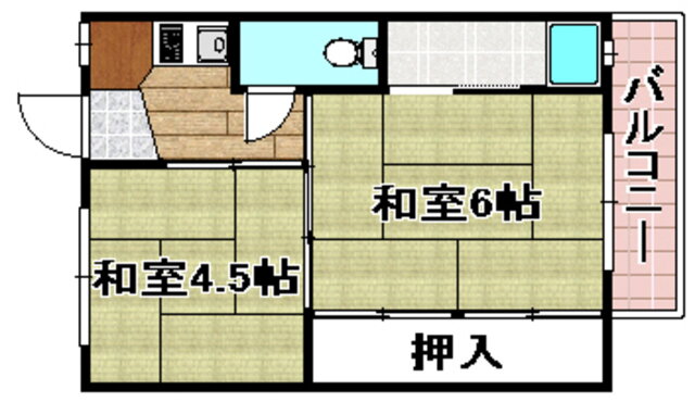 大阪府高槻市萩之庄５ 上牧駅 2K マンション 賃貸物件詳細