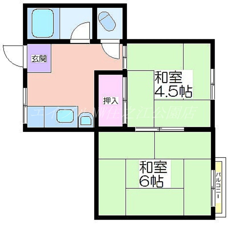 大阪府大阪市住吉区沢之町１ 沢ノ町駅 2DK マンション 賃貸物件詳細