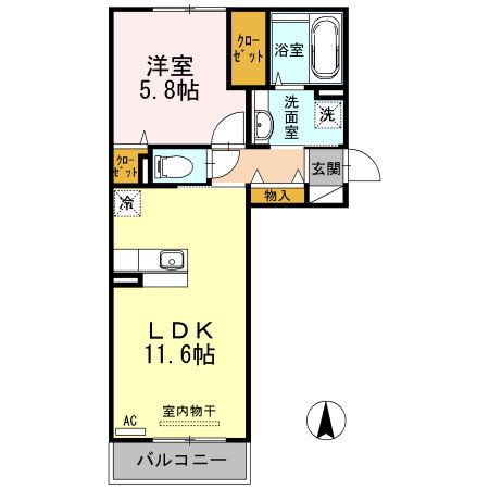 リーブリング 3階 1LDK 賃貸物件詳細