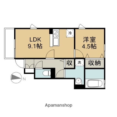 新潟県新潟市東区山木戸３ 新潟駅 1LDK アパート 賃貸物件詳細