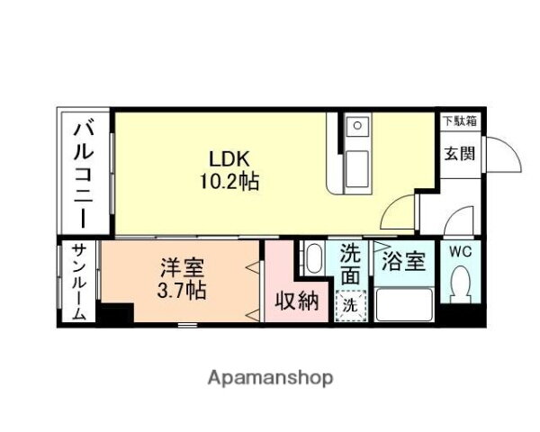 富山県富山市上飯野 東新庄駅 1LDK マンション 賃貸物件詳細