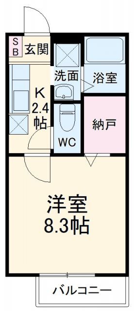 神奈川県平塚市諏訪町 平塚駅 1K アパート 賃貸物件詳細