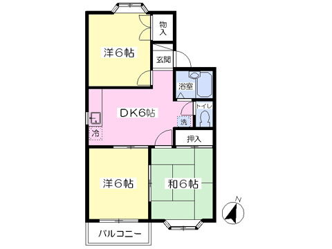 岩手県盛岡市岩脇町 盛岡駅 3DK アパート 賃貸物件詳細