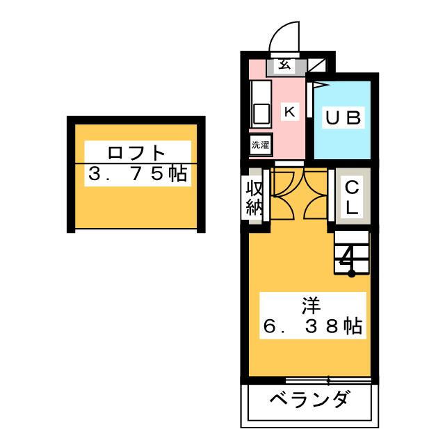 埼玉県上尾市愛宕１ 上尾駅 1K アパート 賃貸物件詳細