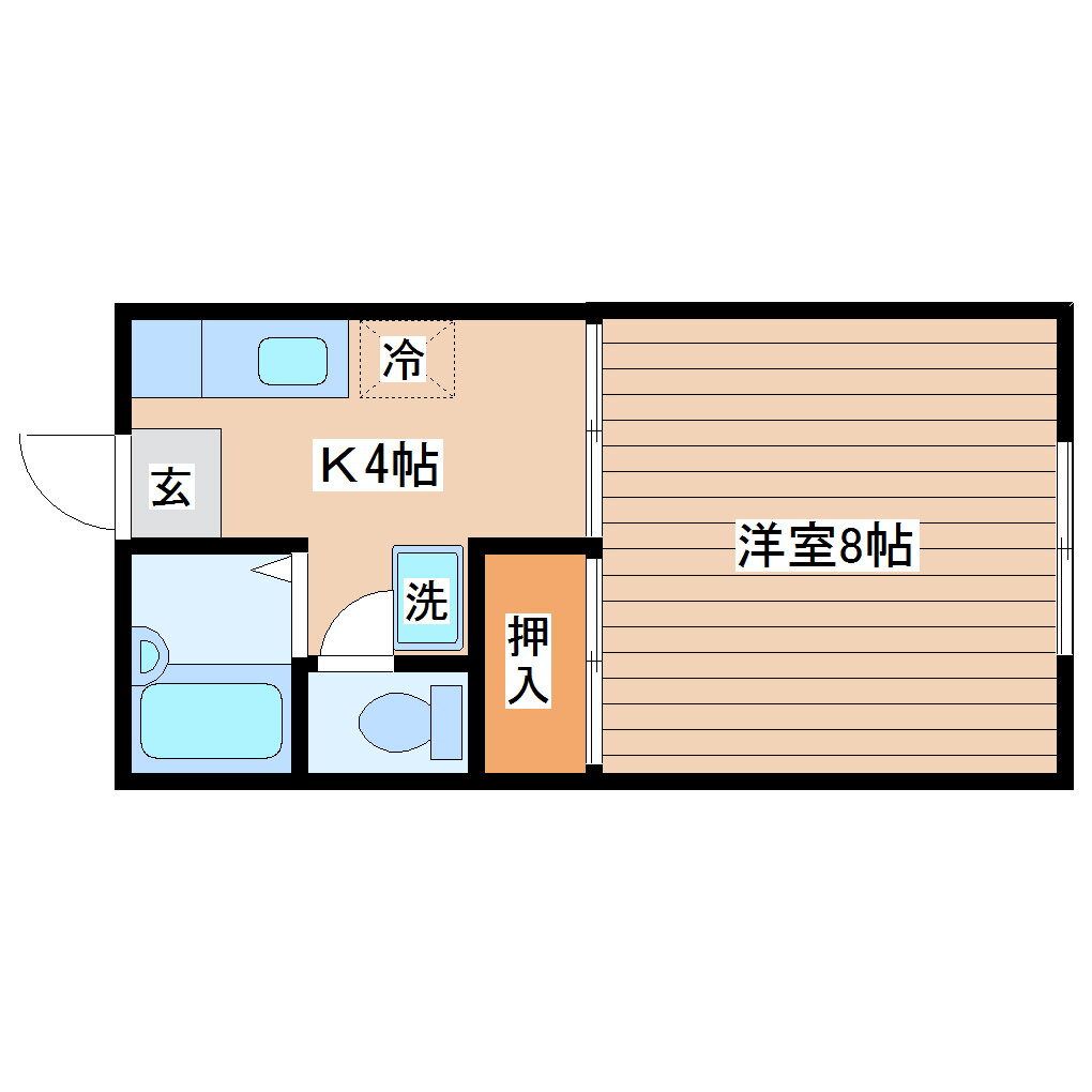 宮城県仙台市太白区長町南４ 長町南駅 1K アパート 賃貸物件詳細