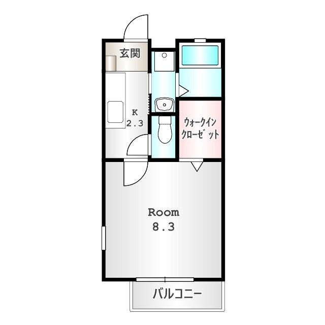 群馬県高崎市下小塙町 北高崎駅 1K アパート 賃貸物件詳細