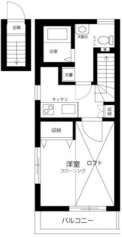 ４ｕｎｉｔ 2階 1K 賃貸物件詳細