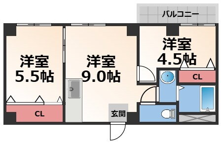 大阪府東大阪市小阪本町１ 河内小阪駅 2DK マンション 賃貸物件詳細
