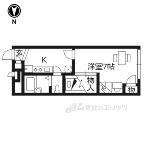 京都府長岡京市調子１ 西山天王山駅 1K アパート 賃貸物件詳細