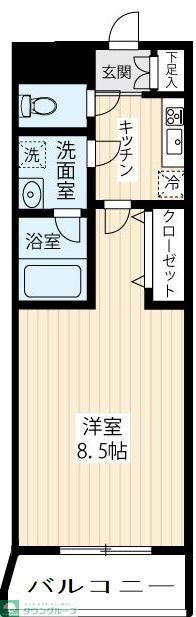 神奈川県川崎市中原区市ノ坪 武蔵小杉駅 1K マンション 賃貸物件詳細