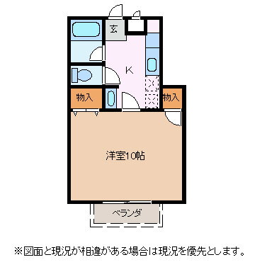 長野県松本市大字島立 信濃荒井駅 1K アパート 賃貸物件詳細